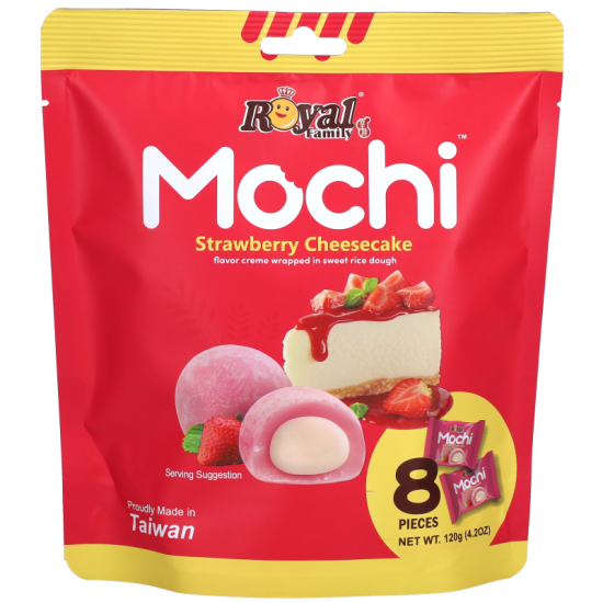 Royal Family Mochi Strawberry Cheese Cake 120g - Desert traditional asiatic