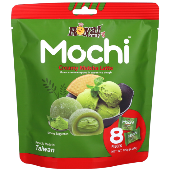 Royal Family Mochi Creamy Matcha Latte 120g - Desert traditional asiatic
