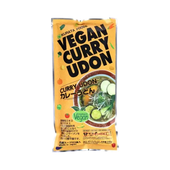 Kurata - Vegan Udon Curry 2x120 - Udon vegan cu aromă de curry 2x120g