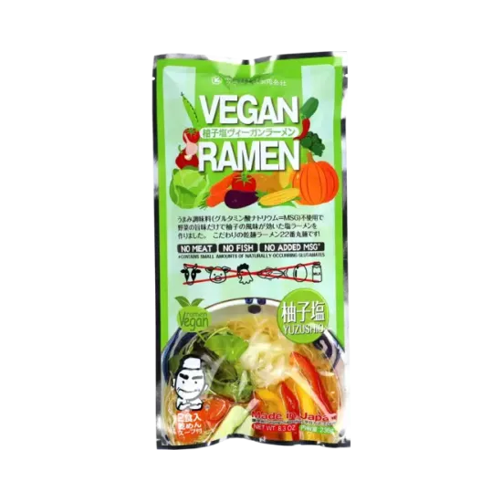 Kurata - Vegan Ramen Yuzushio 2x118g - Tăiței vegani cu aromă de Yuzushio 2x118g