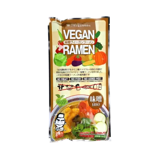 Kurata - Vegan Ramen Miso 2x118g - Tăiței vegani cu aromă de miso 2x118g
