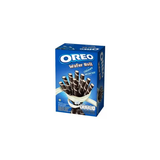 Oreo Wafer Rolls Vanilla 54g - batoane umplute cu crema de vanilie