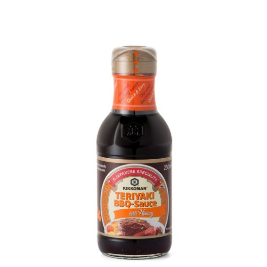 Kikkoman Teriyaki BBQ Sauce with Honey 250ml - Kikkoman Sos Teriyaki BBQ cu Miere 250ml