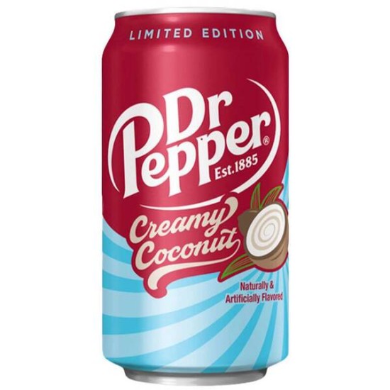 Dr Pepper Creamy Coconut 355ml - Bautura cu aroma de cocos
