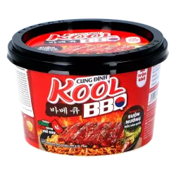 Cung Dình - Kool Brand Noodles Korean BBQ Bowl 105g - Tăiței instant cu aromă Korean BBQ 105g 