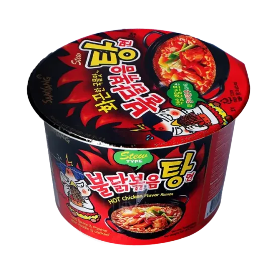 Samyang - Buldak Ramen Stew Big Bowl 120g - Ramen cu pui picant, tip tocană, bol mare 120g