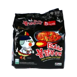 Samyang - Buldak Ramen Original Bag 140g - Ramen coreean extrem de picant Original, pachet 140g