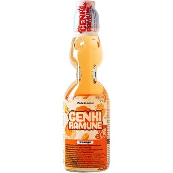 GENKI RAMUNE  Soda Drink Orange