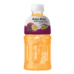 Mogu Mogu Passion Drink With Nata De Coco (Coconut Gel) 320ml - Băutură cu aromă de fructul pasiunii și bucăți de nata de coco