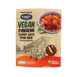 Kaset - Ready to Eat Panaeng Curry Vegan 280g - Kaset – Meniu Vegan Instant cu Orez Jasmine și Curry Panaeng 280g