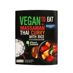 Kaset - Ready to Eat Massaman Vegan 280g - Kaset – Meniu Vegan Instant cu Orez Jasmine și Curry Massaman 280g