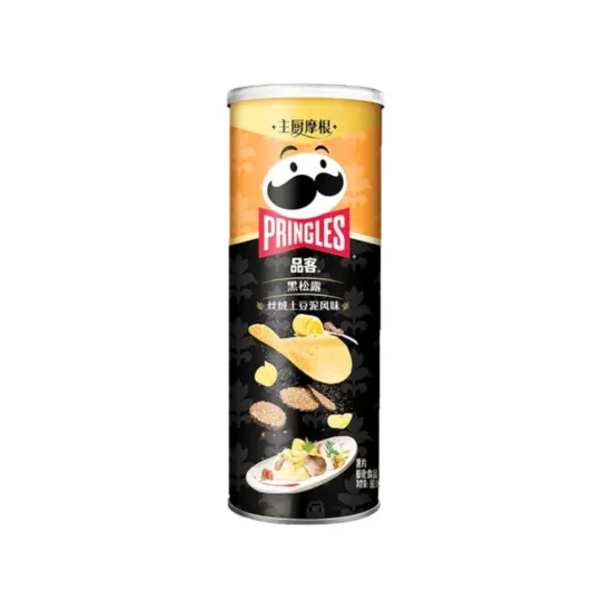 Pringles Black Truffle Velvet Mashed Potato 80g - cartofi cu gust de piure si trufe negre