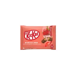 KitKat Black Chocolate&Strawberry 96g - napolitana umpluta cu ciocolata