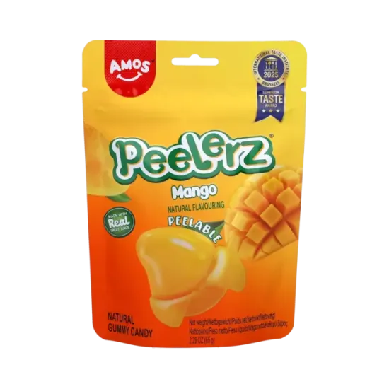 Amos – Peelerz Gummy Mango 65g - Amos – Peelerz Gummy Mango 65g