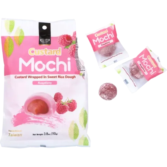 Royal Family - Custard Mochi Raspberry 110g - Royal Family – Custard Mochi Zmeură 110g