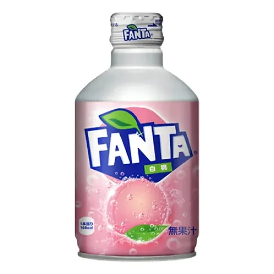 Fanta White Peach Aluminium Bottle - Fanta Piersică Albă – Sticlă din Aluminiu 300ml