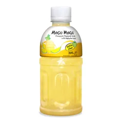 Mogu Mogu Pineapple Drink with Nata de Coco (Gotta Chew) 320ml - Băutură cu aromă de ananas și bucăți de nata de coco 320ml