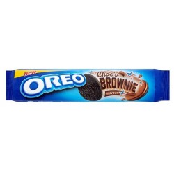 Oreo Choc'o Brownie 154g - Biscuiți cu aromă de ciocolată și umplutură cu aromă de ciocolată