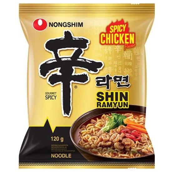 NONGSHIM  Instant Noodles Shin Ramyun Chicken - Tăiței Instant Shin Ramyun cu Pui