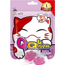 WANT WANT  Soft Candy Grape Yogurt Cat's Claw - BOMBOANE DE STRUGURI
