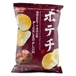 Sweet & Sour Pickled Plum Potato Chips KOIKEYA 100g - Chips de cartofi cu prune murate dulce-acrișoare KOIKEYA 100g