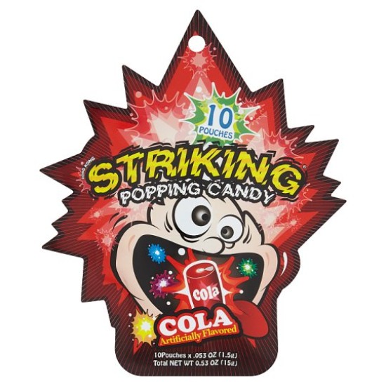 Striking Popping Candy Cola - Bomboane efervescente Striking  Aromă de Cola 15g
