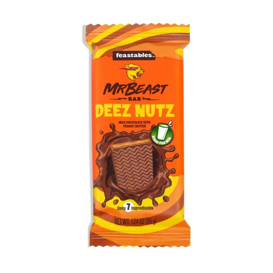 MrBeast Peanut Butter Deez Nut Milk Chocolate 35g