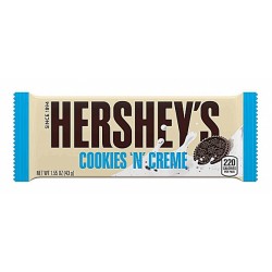 Hershey's Cookies 'N' Creme 43g - batoane de ciocolata alba