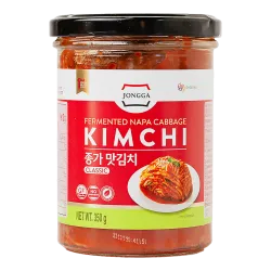 JONGGA Classic Kimchi Glass Jar 350g - JONGGA Kimchi Clasic Borcan de Sticlă 350g