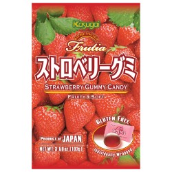 Kasugai Frutia Strawberry Gummy Candy 102g 