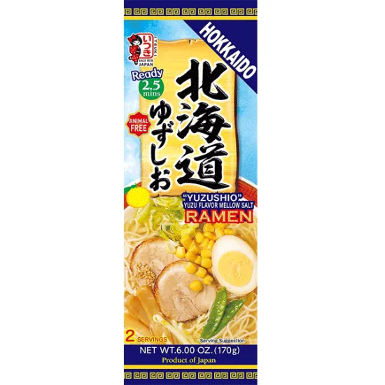 Itsuki Hokkaido Yuzu Shio Ramen with Yuzu Citrus Flavor 170g -  Ramen Yuzu Shio 170g