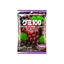 Kasugai Grape Gummy Candy 107g - Bomboane gumate cu aromă de struguri Kasugai 107g 