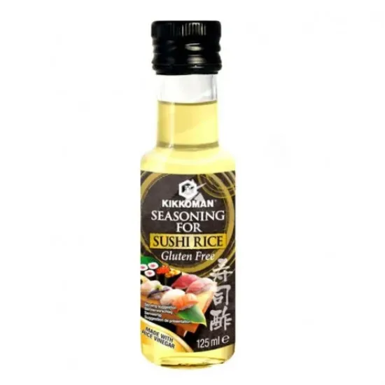 Kikkoman Seasoning For Sushi Rice 125ml (Gluten Free) - Kikkoman Asezonare pentru Orezul de Sushi 125 ml (Fără Gluten)