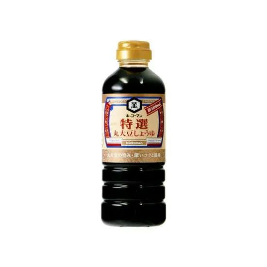 Kikkoman Soy Sauce (Whole Soy Beans) 500ml - Kikkoman Sos de Soia (Boabe Integrale) 500 ml