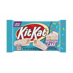 Kit Kat Birthday Cake 43g - cu glazura de crema cu aroma de tort