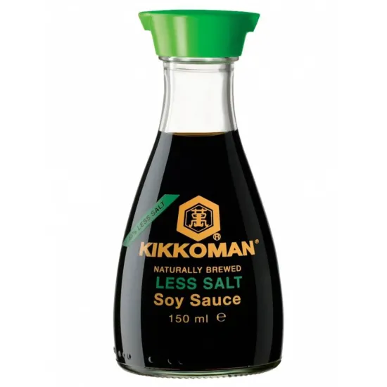 Less Salt Soy Sauce Kikkoman 150 ml - Sos de soia Kikkoman cu mai puțină sare 150 ml