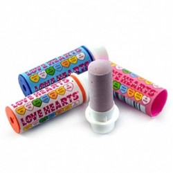 Love Hearts Candy Lipsticks 6g - Bomboane Dure cu Aromă de Fructe