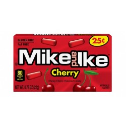 Mike and Ike Cherry Minis 22g - Bomboane mestecabile cu aromă de cireșe