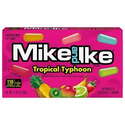Mike and Ike Tropical Typhoon 120g - Bomboane mestecabile asortate cu aromă de fructe
