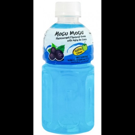 Mogu Mogu Blackcurrant 320ml - Băutură cu bucăți de cocos și aromă de coacăze negre 320ml