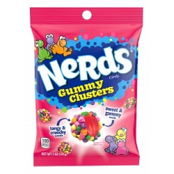 Nerds Gummy Clusters 141g - bomboane gumate dulce acrisoare Nerds