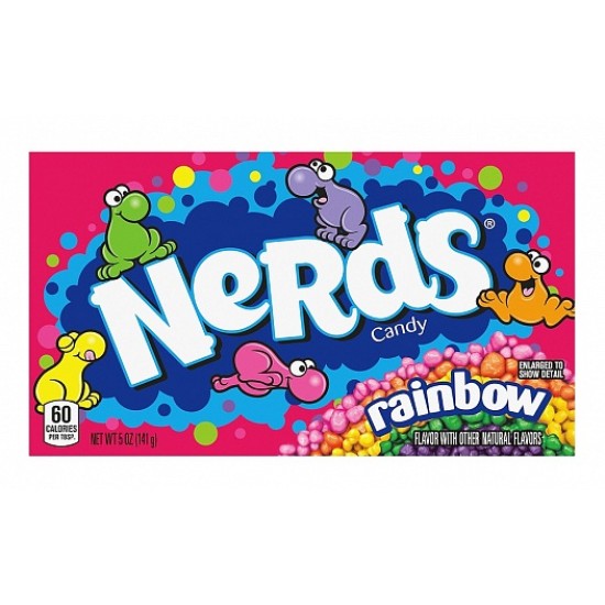 Nerds Rainbow 141g - bomboane cu gust dulce acrișor de fructe