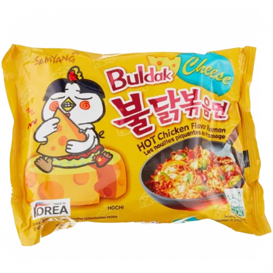 Samyang Ramen Hot Chicken Cheese - Samyang Ramen Pui Picant cu Brânză 140g