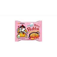 Buldak Carbonara 130g - Tăiței instant cu sos carbonara picant 130g