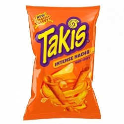 Takis Intense Nacho 100g – gustare din porumb prajit cu aroma de branza
