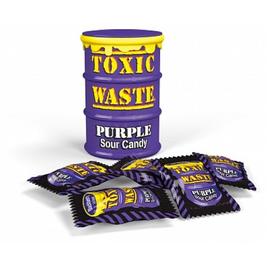 Toxic Waste Sour Candy Drum Purple 42g
