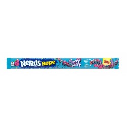 Nerds Rope Very Berry 26g - bomboane crocante cu gust dulce acrișor de fructe de pădure